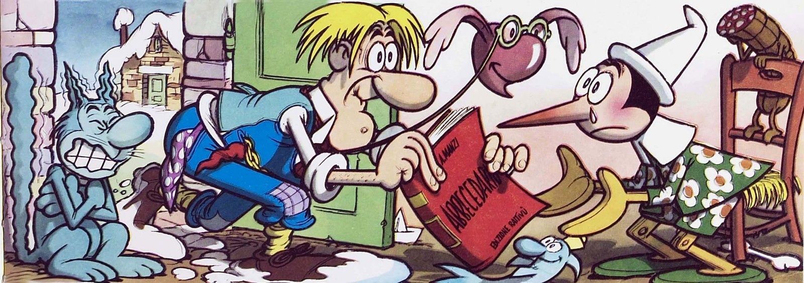 Les légendes de la Bande Dessinée par Oncle Fumetti... Pinocchio et Benito Jacovitti.