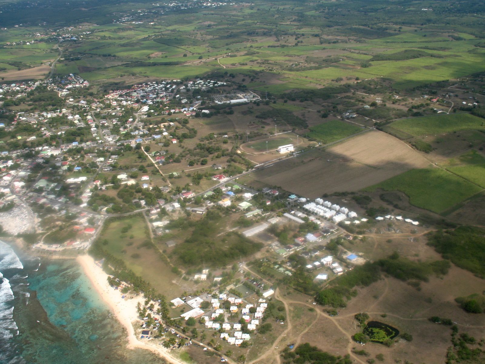 Guadeloupe depuis le ciel