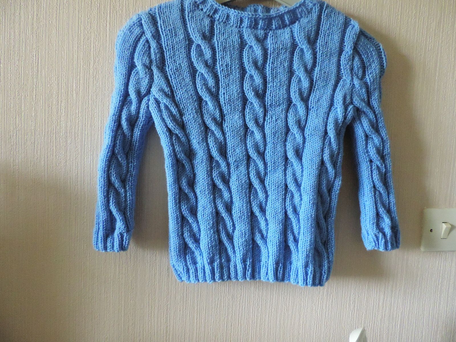 Explications pull bleu gar on 3 ans Le blog de madalen