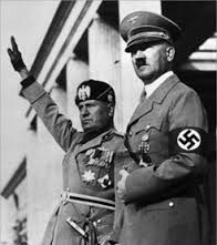 1 Mussolini jeune 2 mussolini avec Hitler