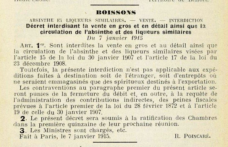 Décret du 7 janvier 1915. Journal officiel. Collection Delahaye