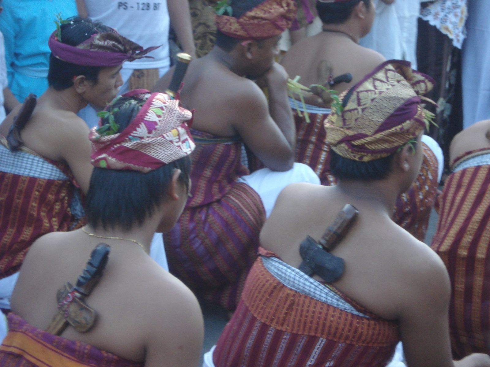 Indonésie, Bali : cérémonie à Bugbug