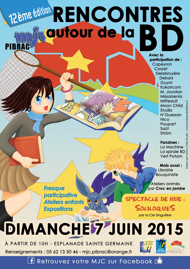 12ème Rencontres BD à la MJC de Pibrac ce samedi 7 Juin