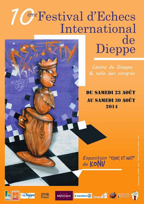 Festival d'échecs du 23 au 30 août 2014 à Dieppe