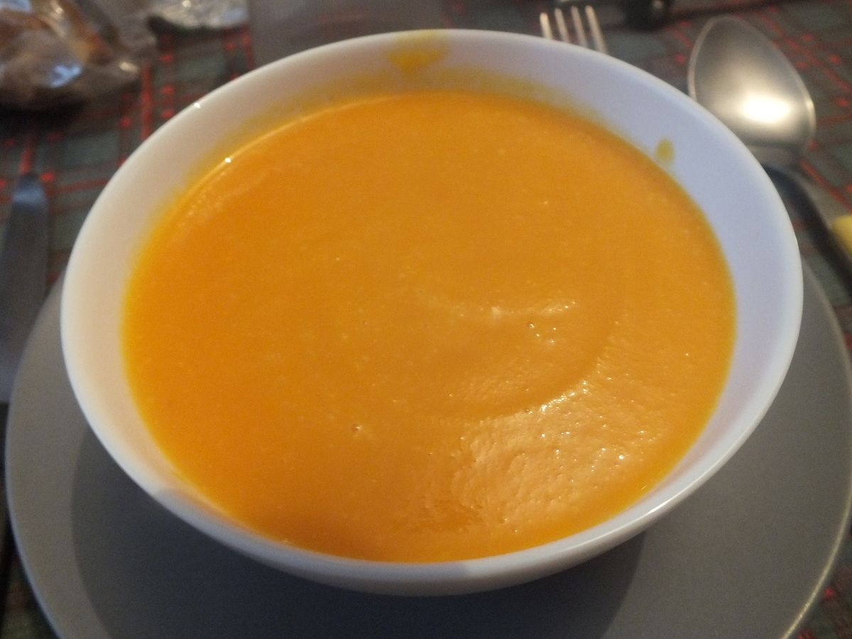 Velouté de potiron, carottes, kiri - Se régaler en mangeant équilibré
