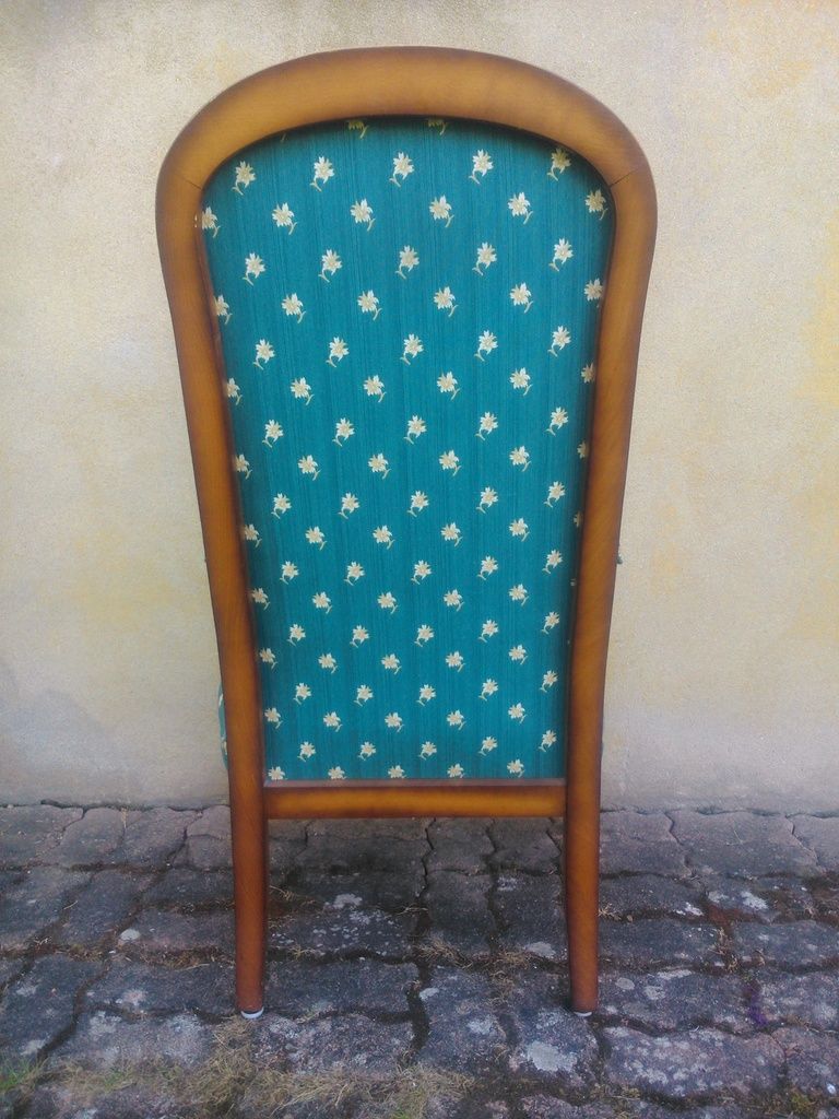 fauteuil style voltaire bleu - Relook3Vous