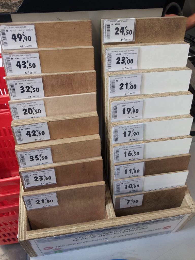 2ème étape : Coût et choix des matériaux