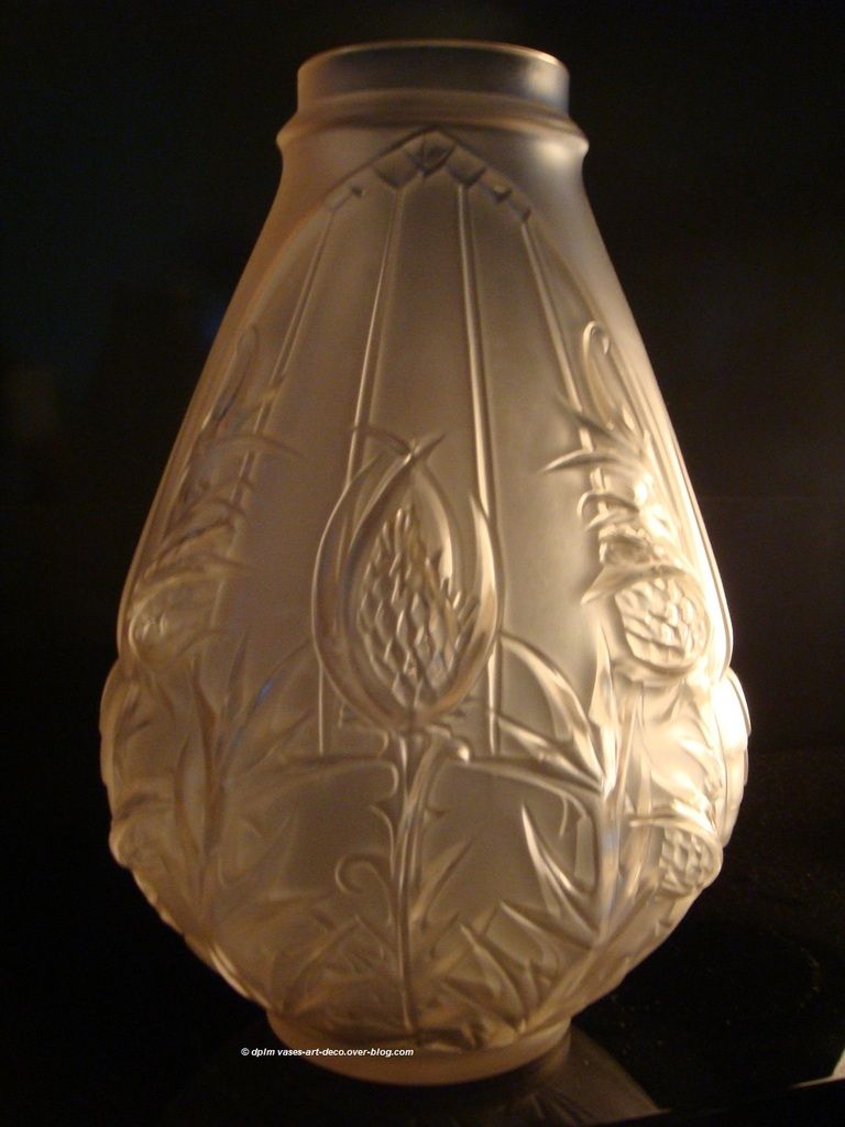 Vase Etling modèle Chardons