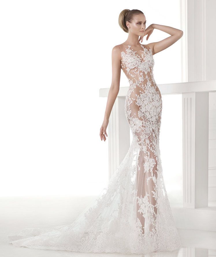 Robe de mariée transparente sales