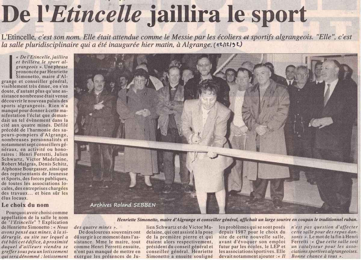 La salle de l'Etincelle à Algrange