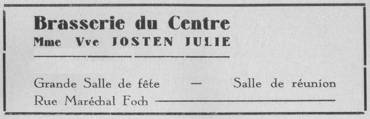 N° 1 et 3 rue Foch à Algrange - Combustibles - Café-restaurant - Habitation