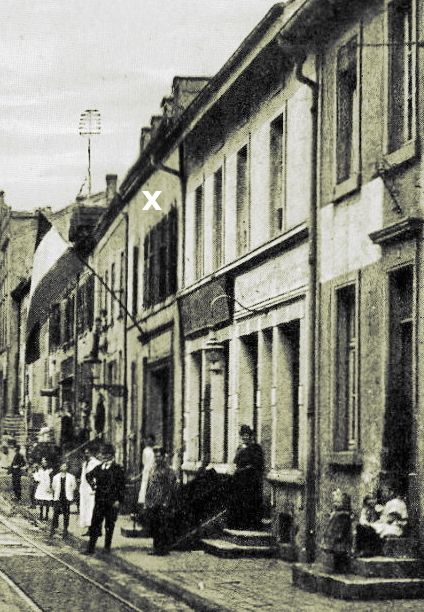 N° 8 rue Foch à Algrange - Cordonnerie - Boulangerie-Pâtisserie - Alimentation - Habitation