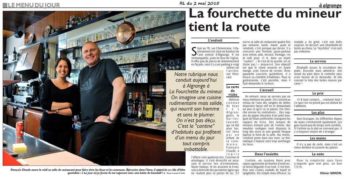 N° 79 rue Clemenceau à Algrange - Fabrique de meubles - Café-restaurant