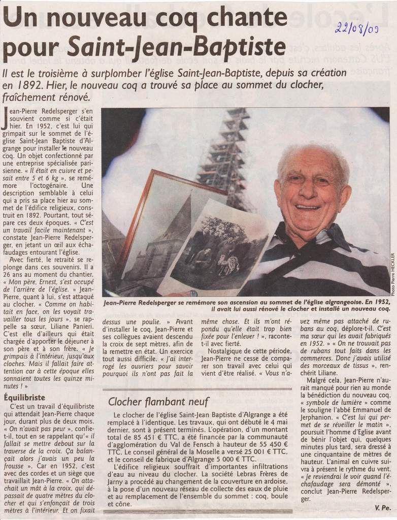 N° 83 rue Clemenceau à Algrange - Ferblantier - Chauffage et Sanitaire - Combustibles - Docteur