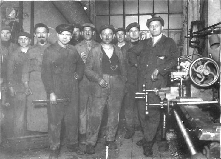 Groupes de mineurs de fer des 4 mines principales d'Algrange 