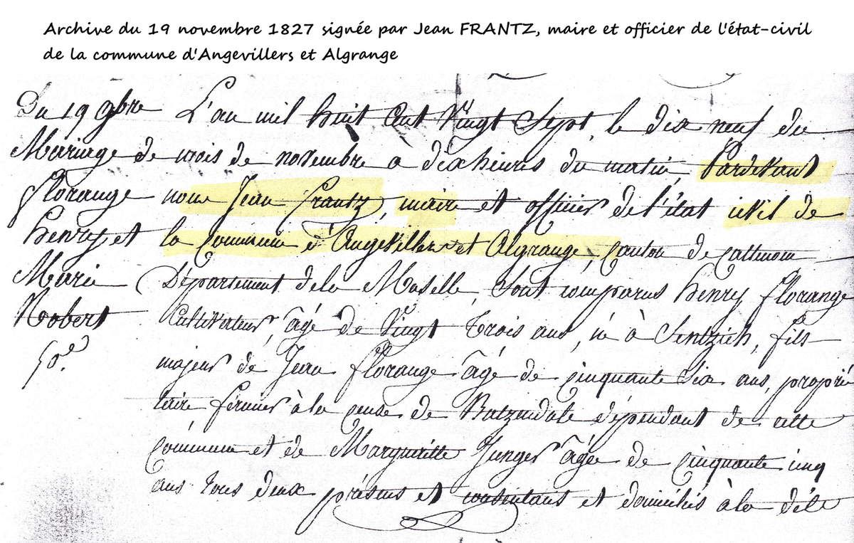 Le Conseil municipal d'Algrange de 1789 à l'annexion (1871)