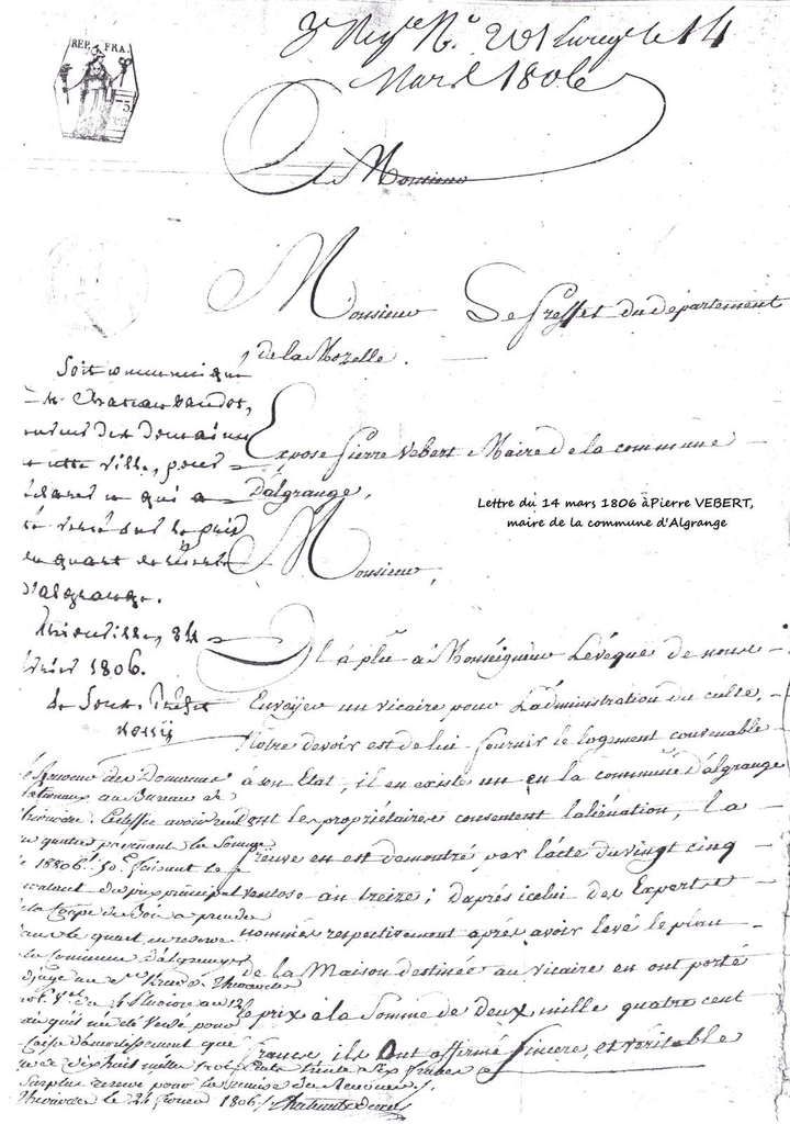 Le Conseil municipal d'Algrange de 1789 à l'annexion (1871)