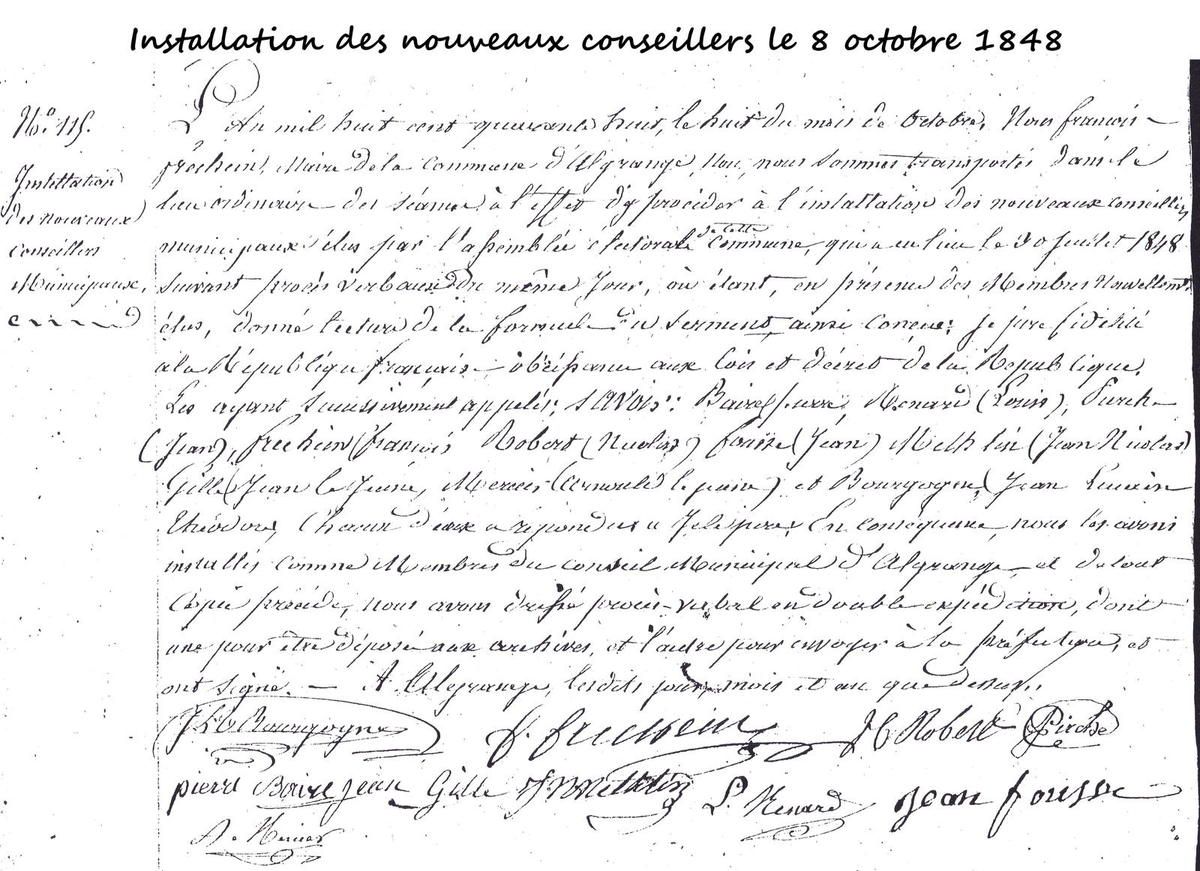 Le Conseil municipal d'Algrange de 1789 à l'annexion (1871)