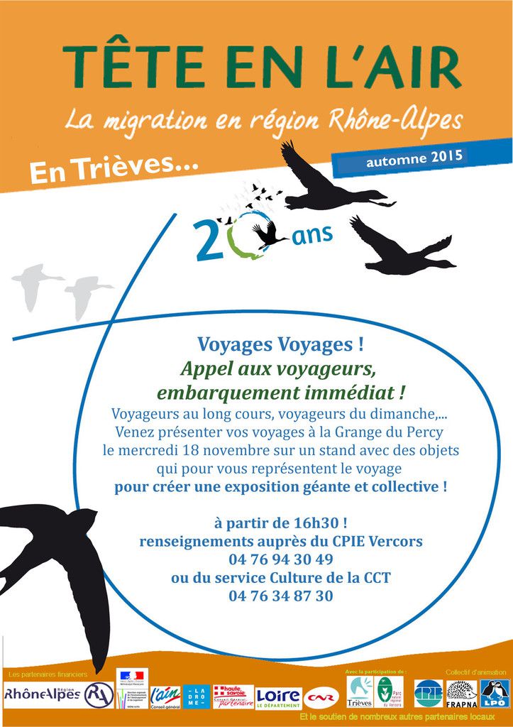 Voyages Voyages: le 18/11 à partir de 16h30 à la Grange du Percy