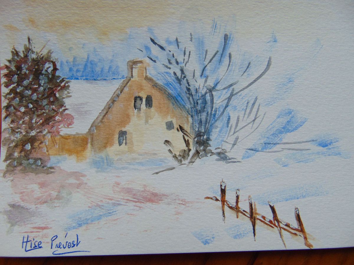 PAYSAGE DE NEIGE ... maison de campagne PAYSAGE DE NEIGE ... maison de campagne