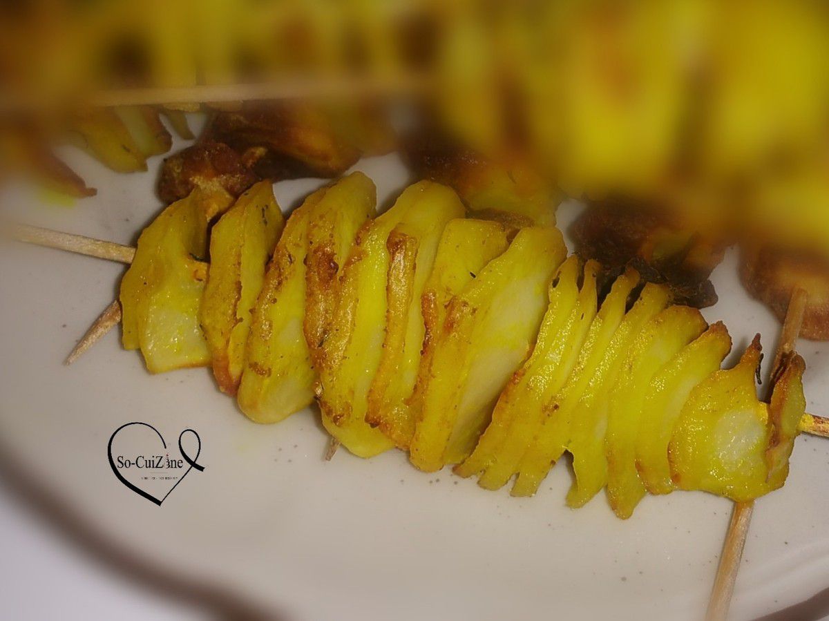 Pommes de terre spirale (Tornado Potatoes) - So-CuiZine/Plume & Prose