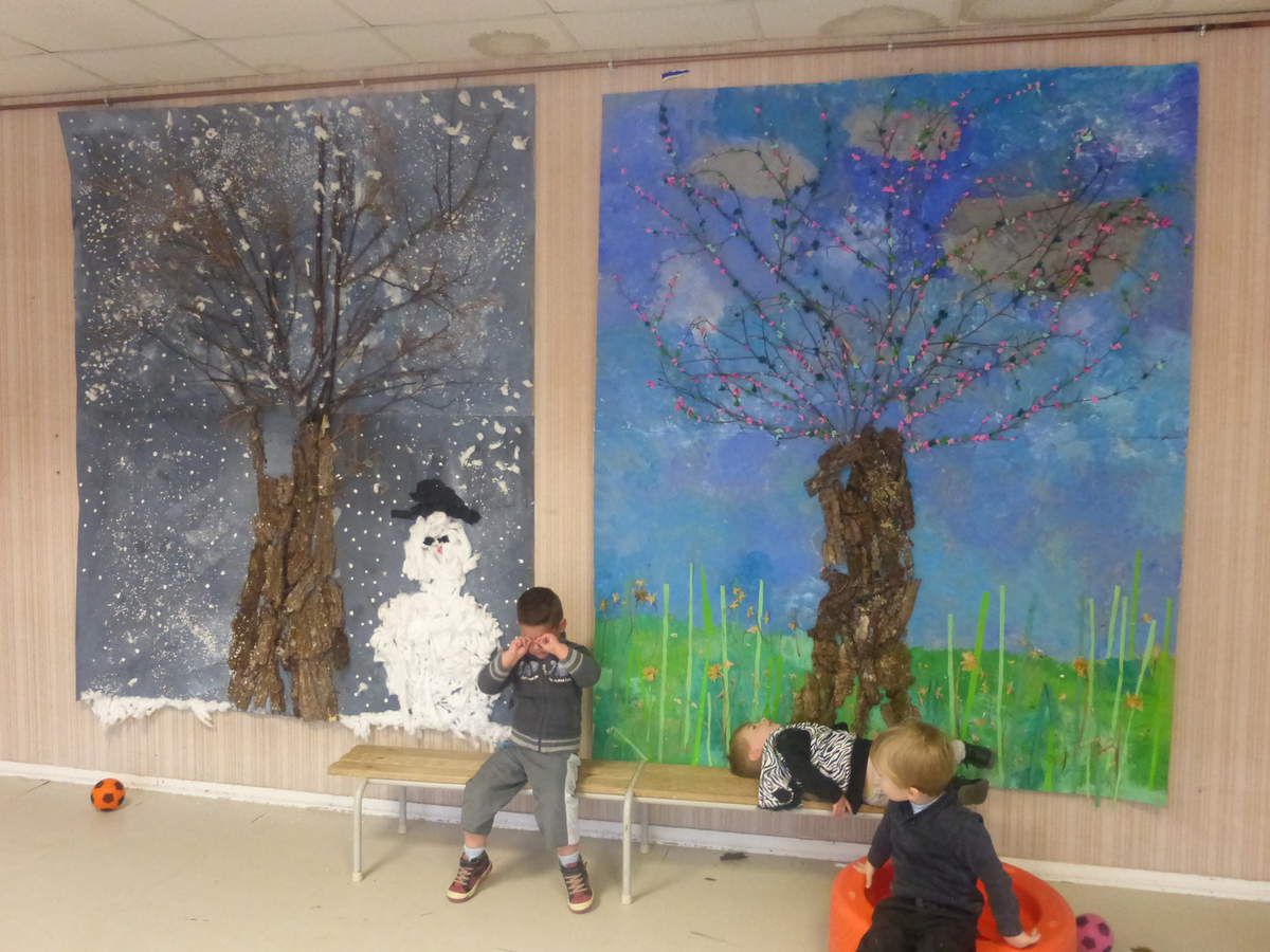 Les arbres géants des saisons en maternelle LA CLASSE DE PEPE