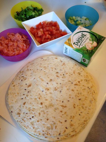 Wrap au Saumon Fumé