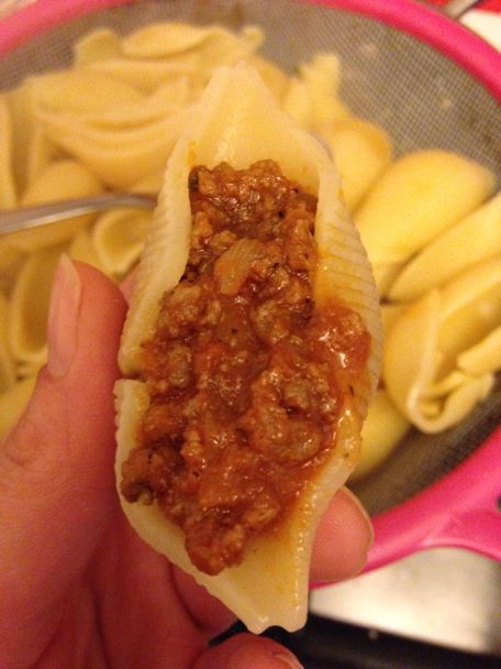 Pâtes farcies a la Bolognaise