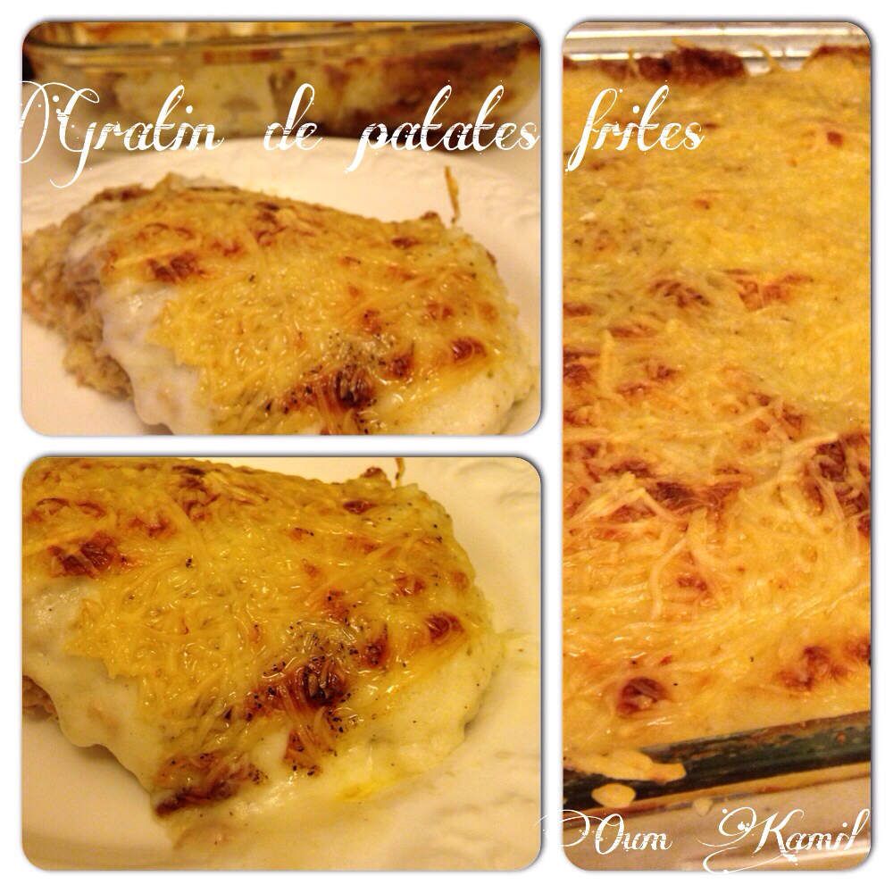 Gratin de patates frites