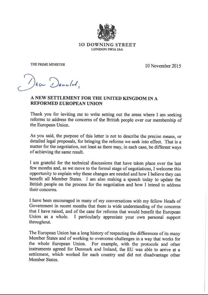 letter by president donald tusk to the european council on the issue how to address a letter to the president