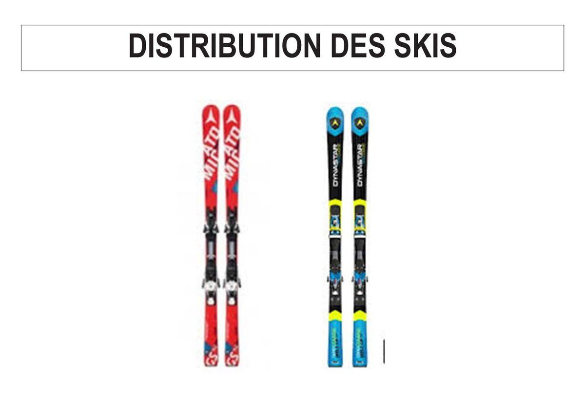 Distributions des skis d'entrainement et des doudounes le 4 ...