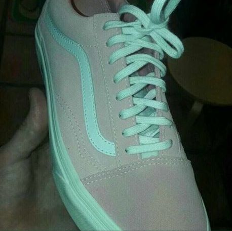 vans bleu vert d eau