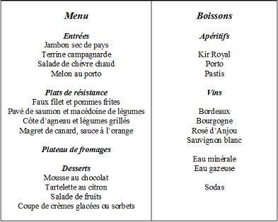 Afbeeldingsresultaat voor l'entrÃ©e le plat principal