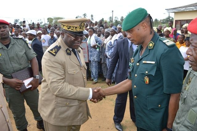 Visite de travail de Mr Ivaha Diboua Samuel à Loum le 06 avril 2016