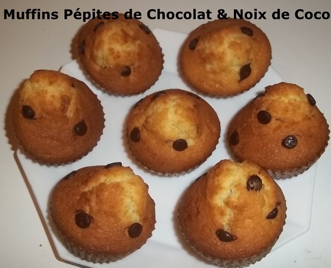 Un Tour en Cuisine #364 - Muffins Pépites de Chocolat & Noix de Coco