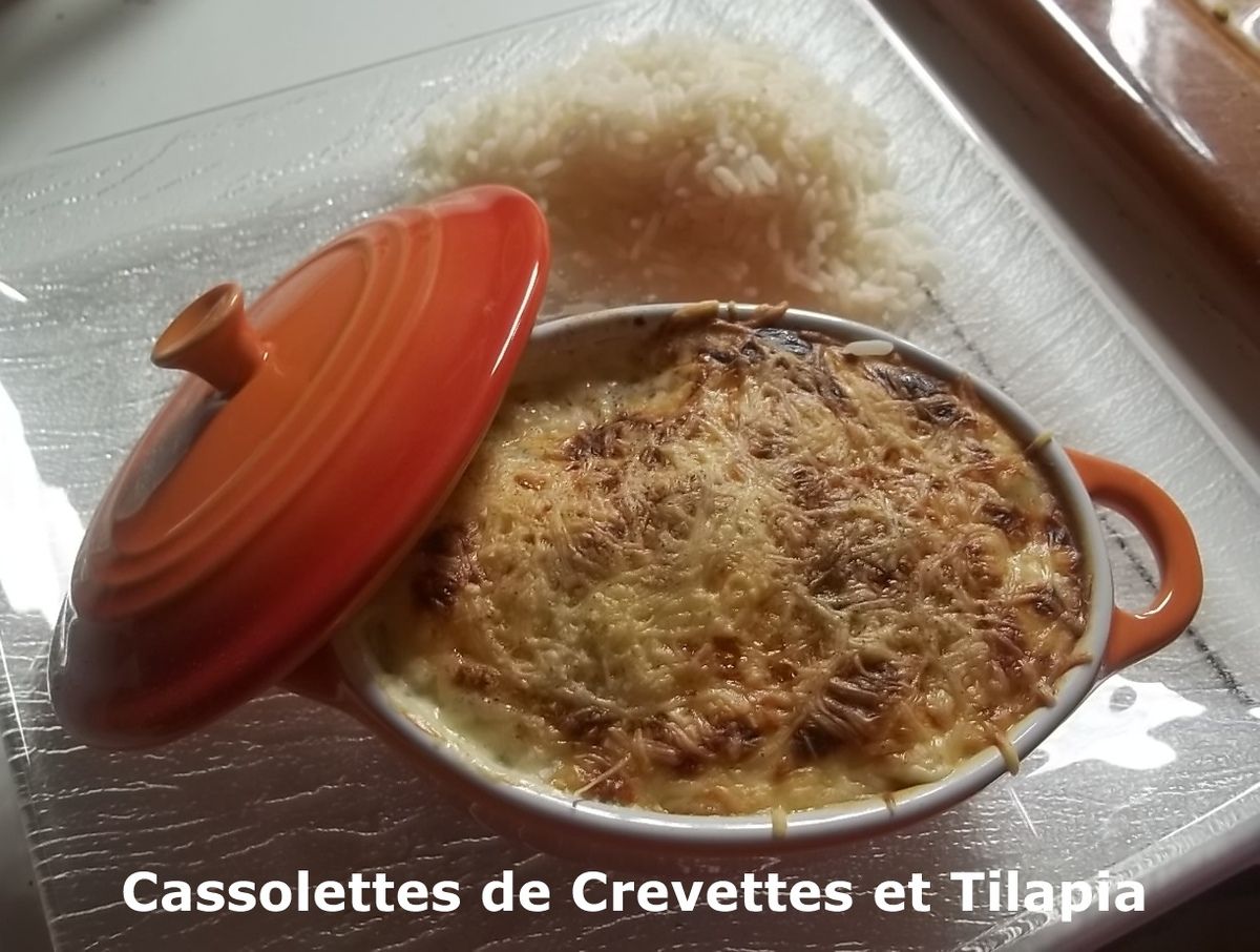 Un Tour en Cuisine #376 - Cassolettes de Crevettes et Tilapia