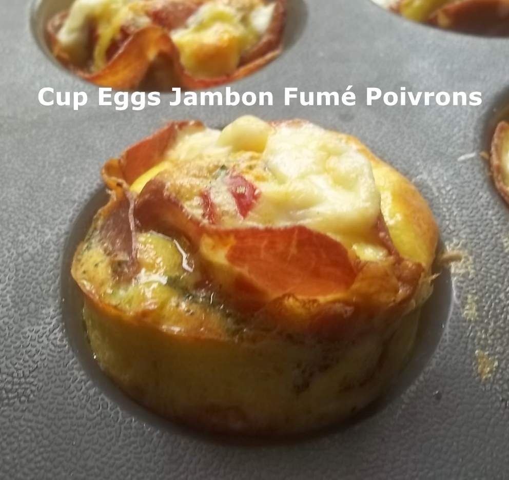 Un Tour "Rapide" en Cuisine #174 - Cup Eggs Jambon Fumé Poivrons