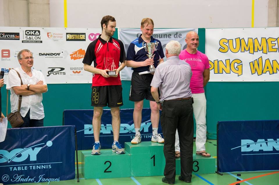 Cedric Merchez (Virton) remporte le tournoi série A de Wanze - Le site de  tennis de table de Julien Meurant
