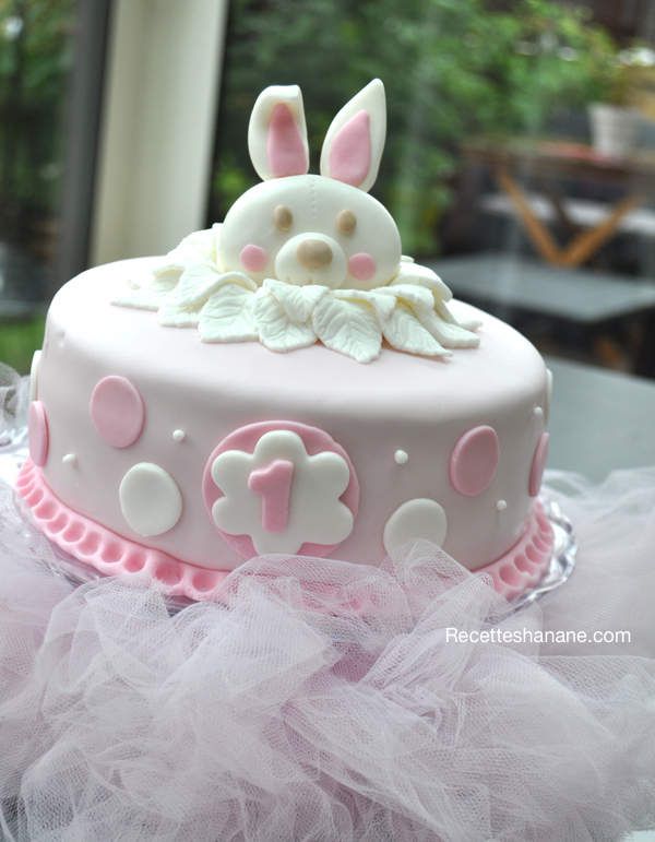 Gâteau d'anniversaire pour bébé fille Recettes by Hanane - gateau anniversaire fille 1 an