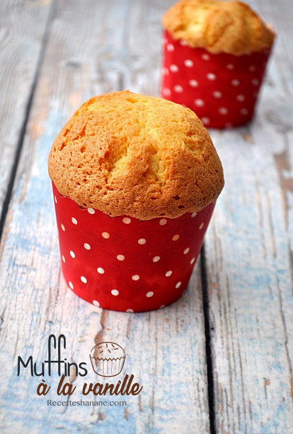 Muffins à la vanille (recette de base pour Cupcakes) - Recettes by Hanane