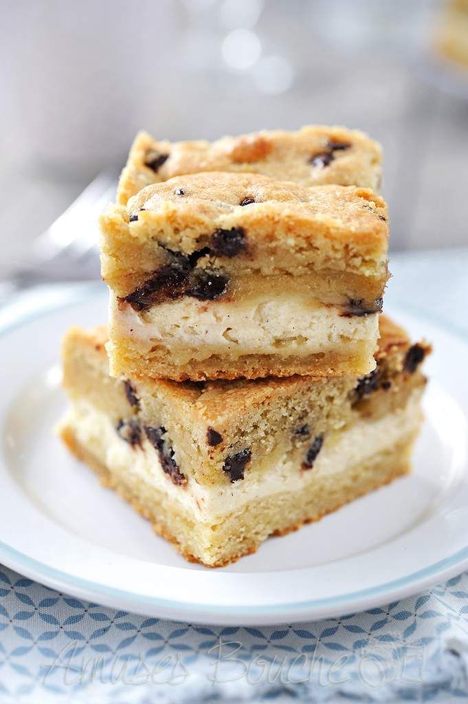 Carrés de cookies-cheesecake