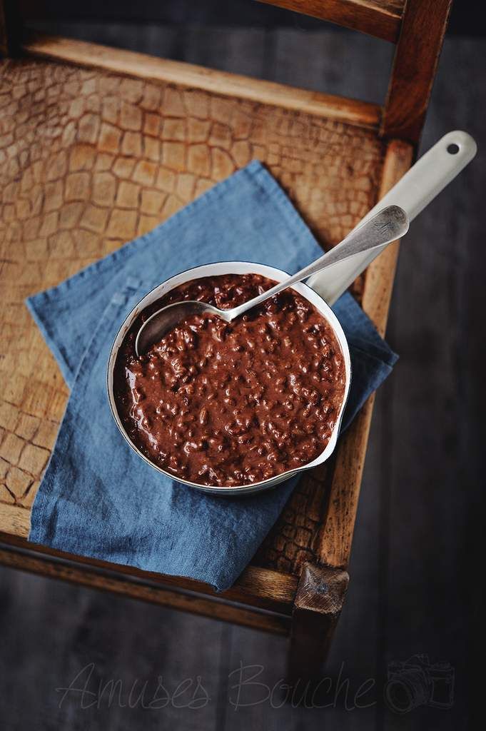 Riz au lait au chocolat