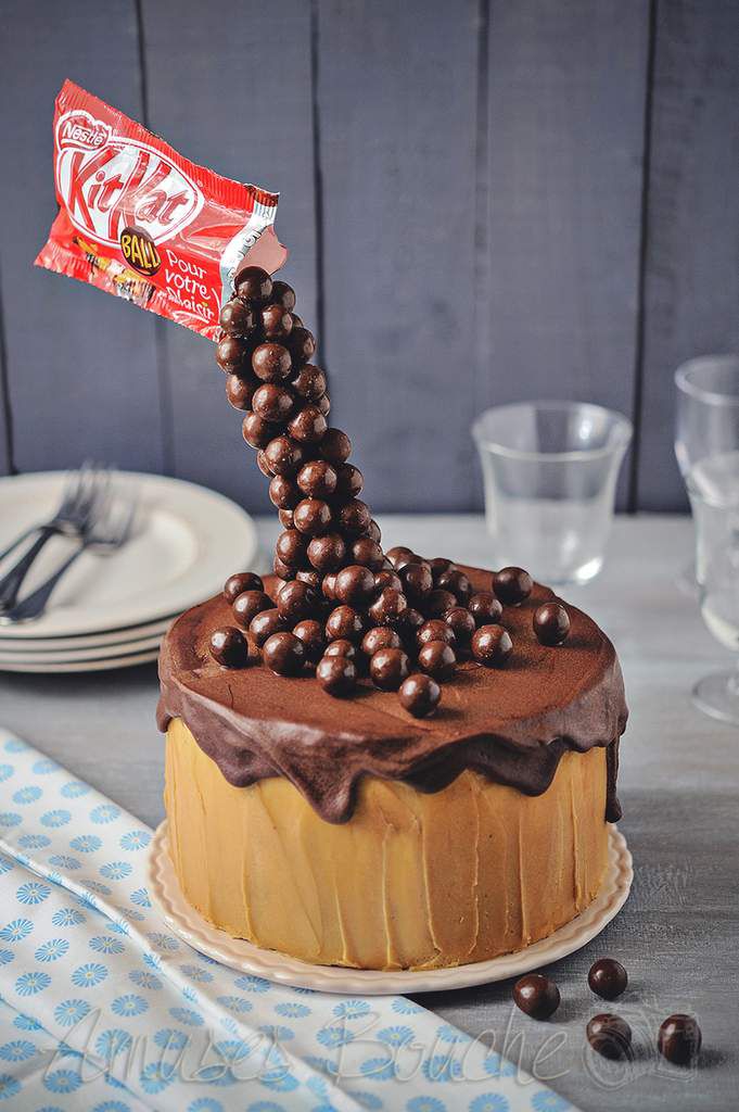 Layer cake chocolat caramel en 2 versions