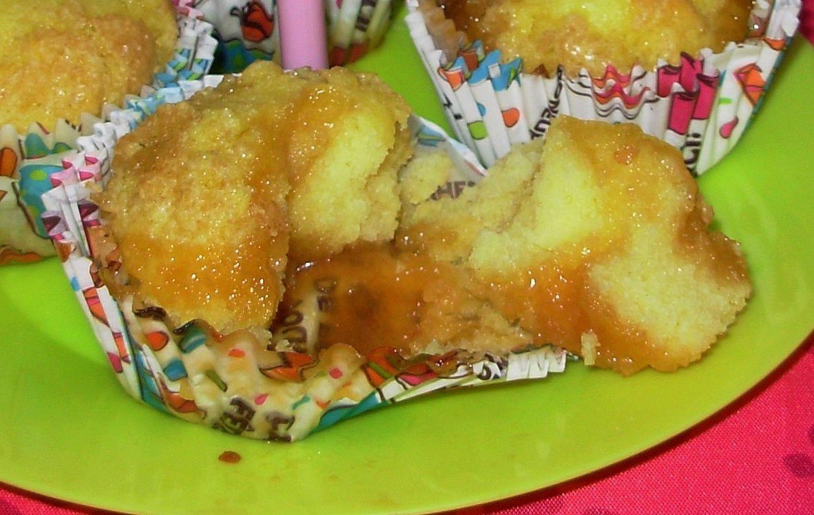 Muffins au coeur de caramel beurre salé