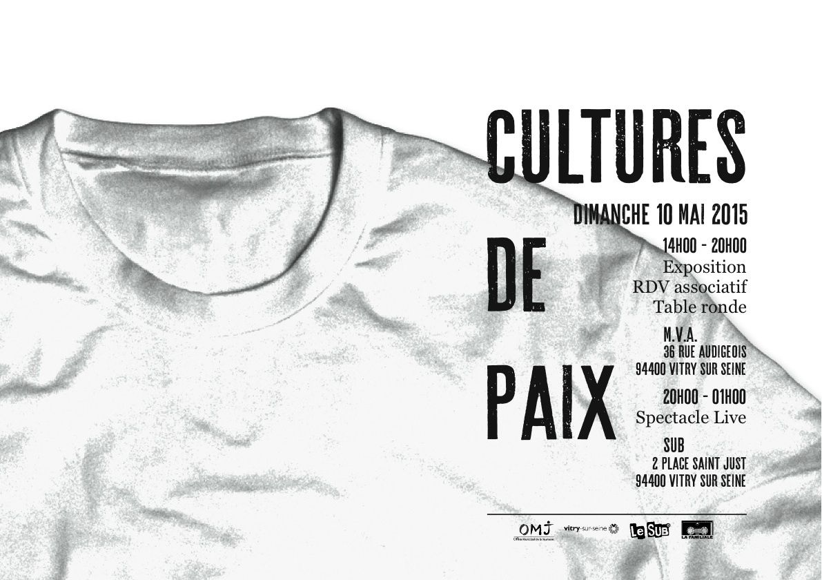 #CulturesDePaix / OMJ Festival le 10 mai à Vitry (feat Princess Erika, Mokobé et plein d'artistes, d'intellectuels...)