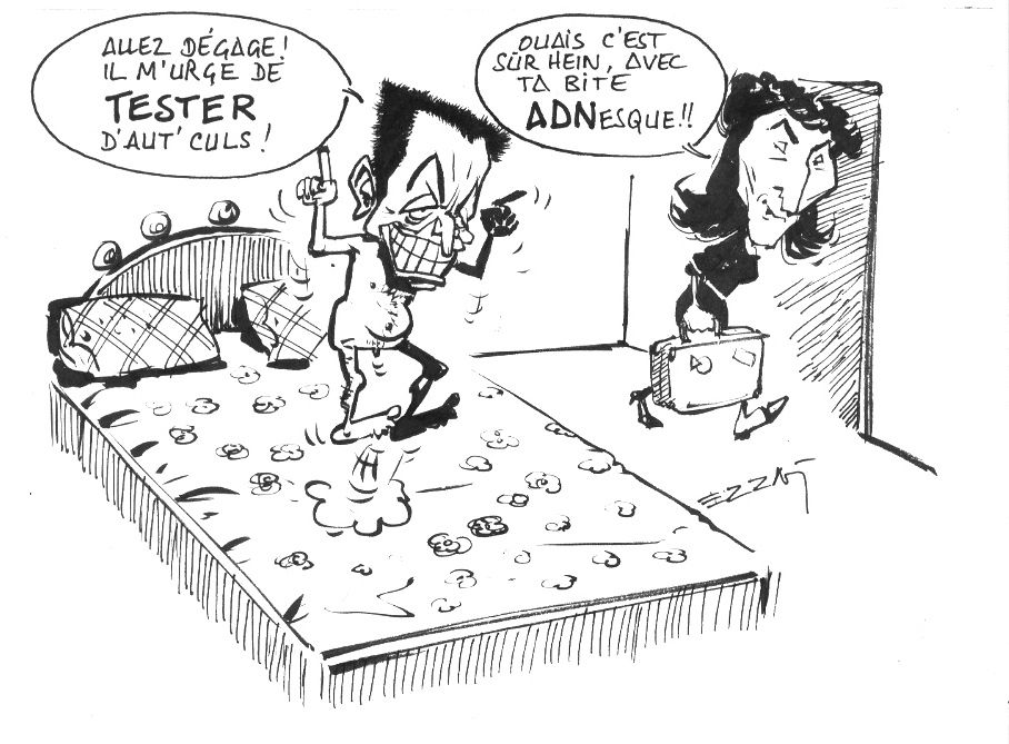 Dessin trappé en 2007, quelques semaines avant la présidentielle française
