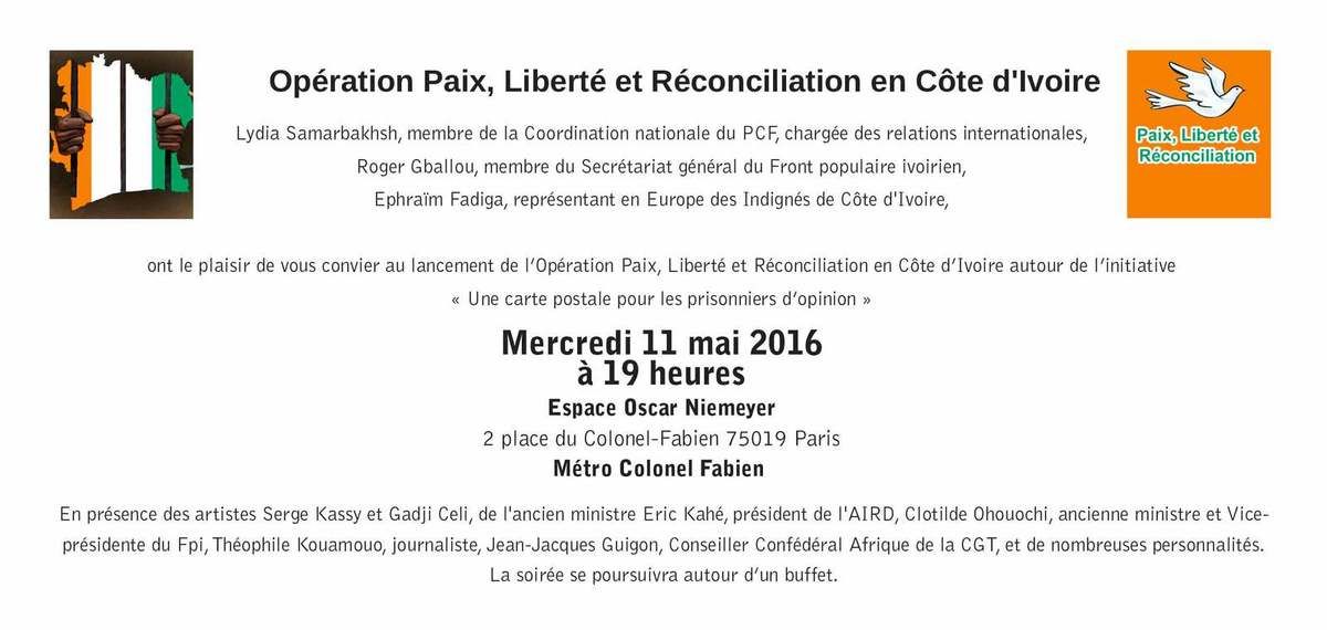 #11Mai Lancement Opération Liberté & Réconciliation en Côte d'Ivoire