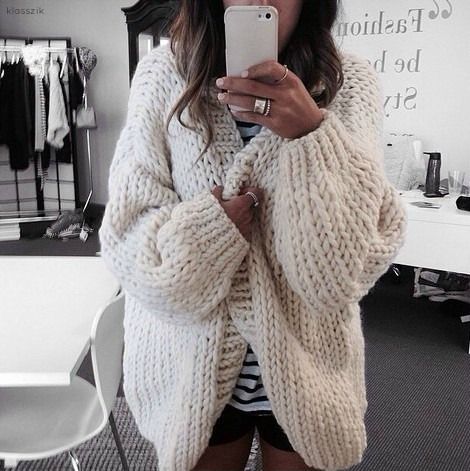 Le pull en grosse maille, tendance de l'automne 2015? - Aly Tricks