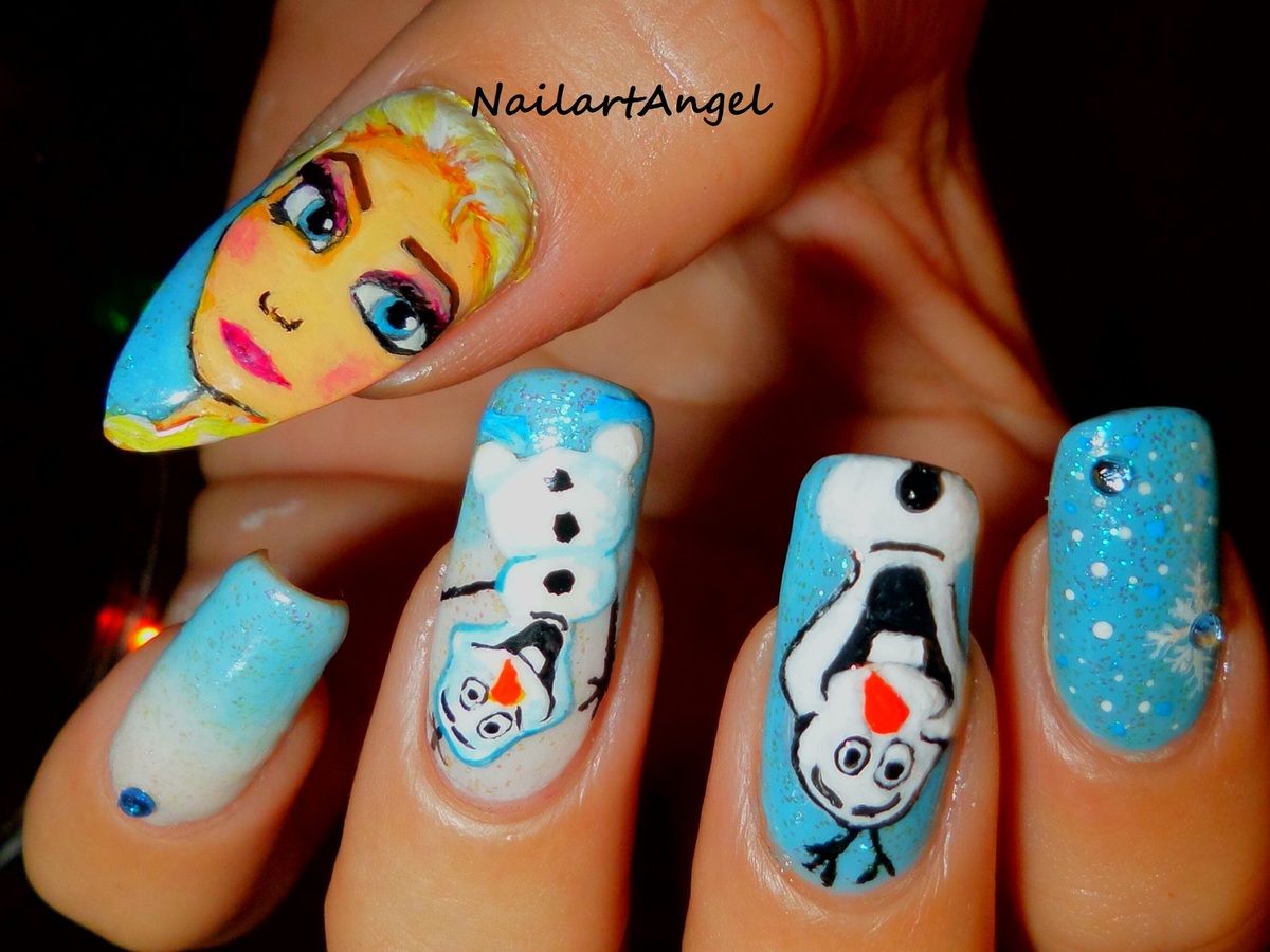 Nail Art Reine Des Neiges Nail art: la Reine des neiges, tutoriel image et vidéo pas à pas