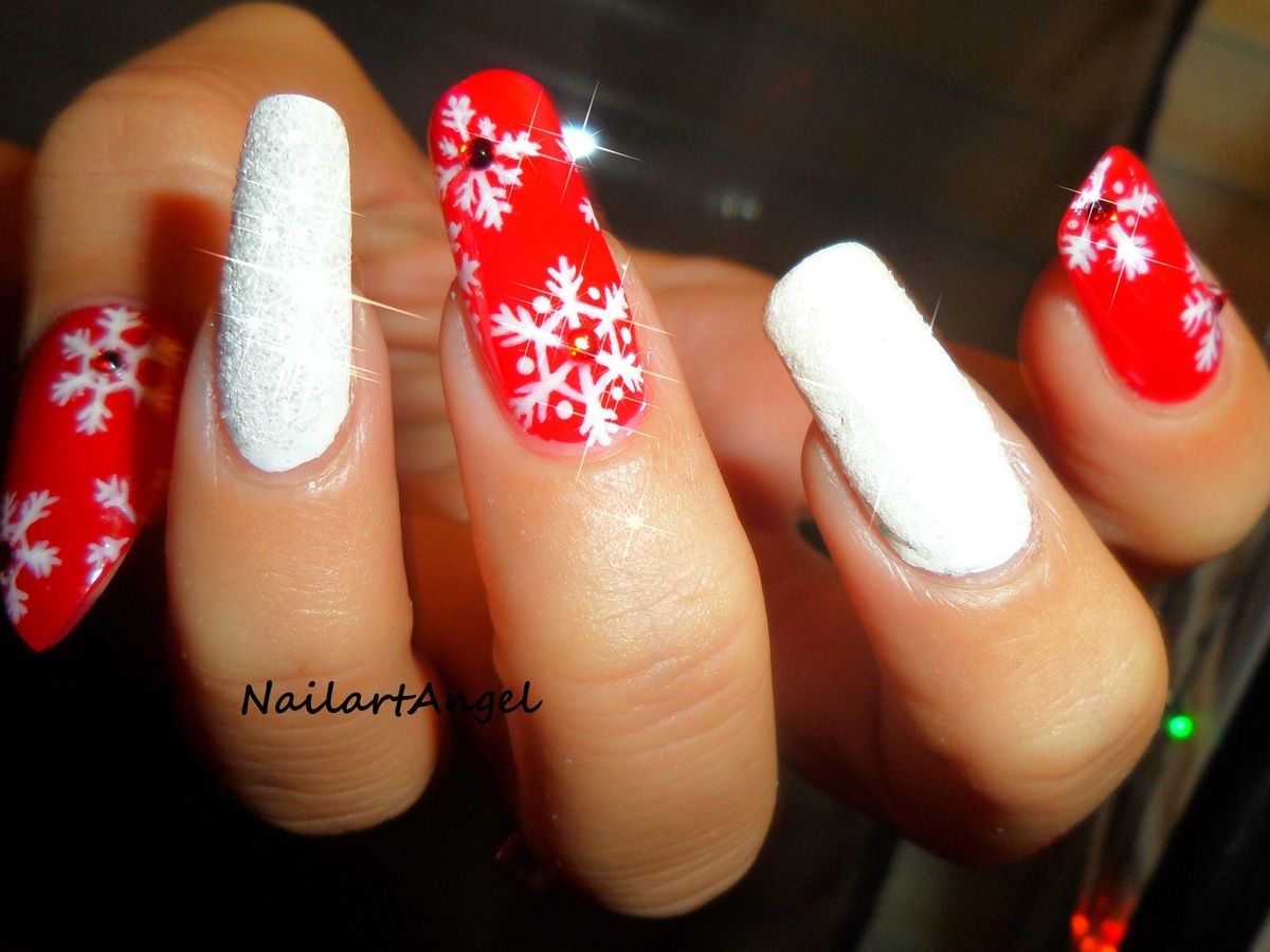 Flocon De Neige Ongle Facile Nail art hiver, pas à pas noël, nail art noel, Flocons de neige, facile à  réaliser, pour débutante. spécial noël - NailartAngel